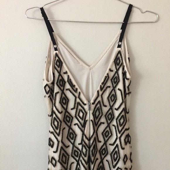 ALICE + OLIVIA Arlette Midi Dress Black/Cream Size 2 - Picture 5 of 12